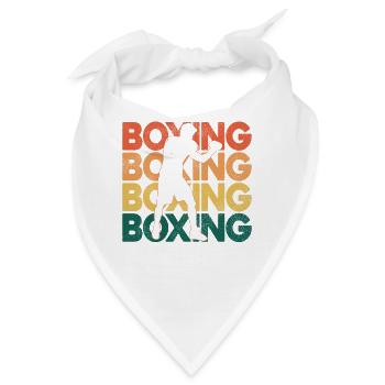 Boxing Retro Vintage Boxing - Bandana - Weiß - Vorne