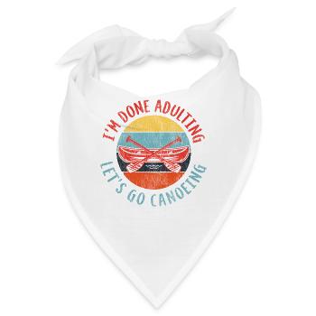 Canoe Canoeing Retro Vintage I'M - Bandana - Weiß - Vorne