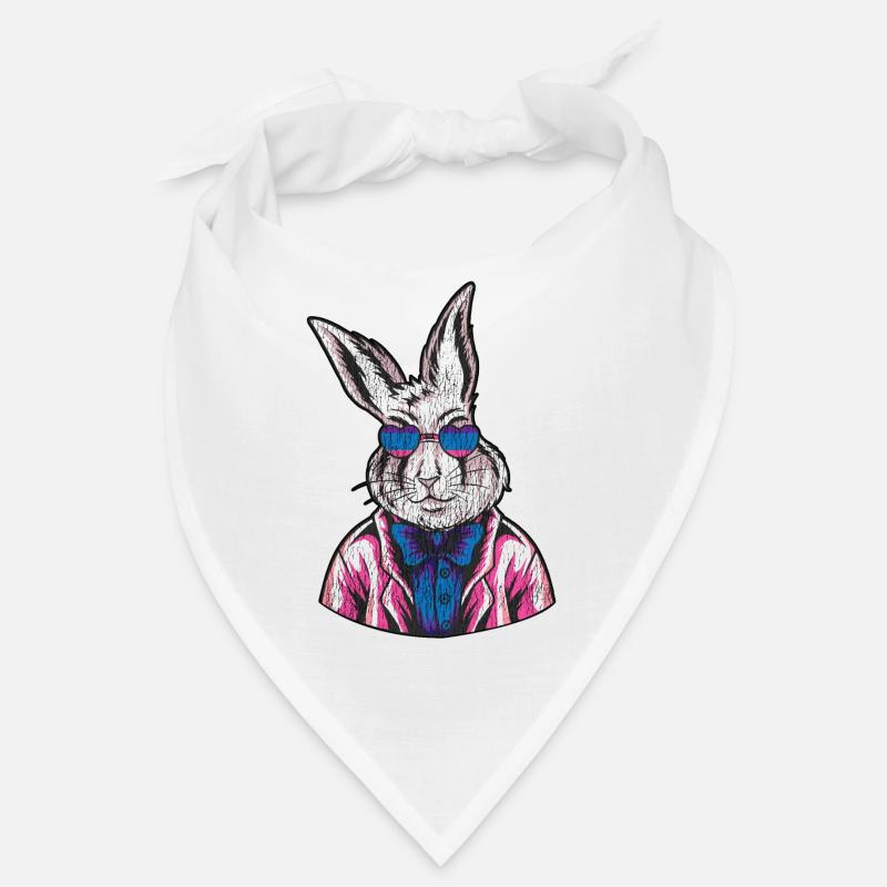 Bisexual Bi Pride Flag Rabbit Bandana