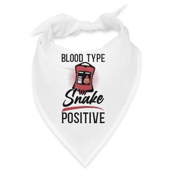 Snake Serpent Blood Type Snake - Bandana - Weiß - Vorne