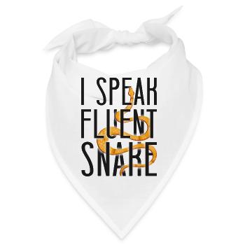 Snake Serpent I Speak Fluent Snake - Bandana - Weiß - Vorne
