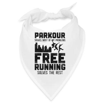 Parkour Free Running Traceur - Bandana - Weiß - Vorne