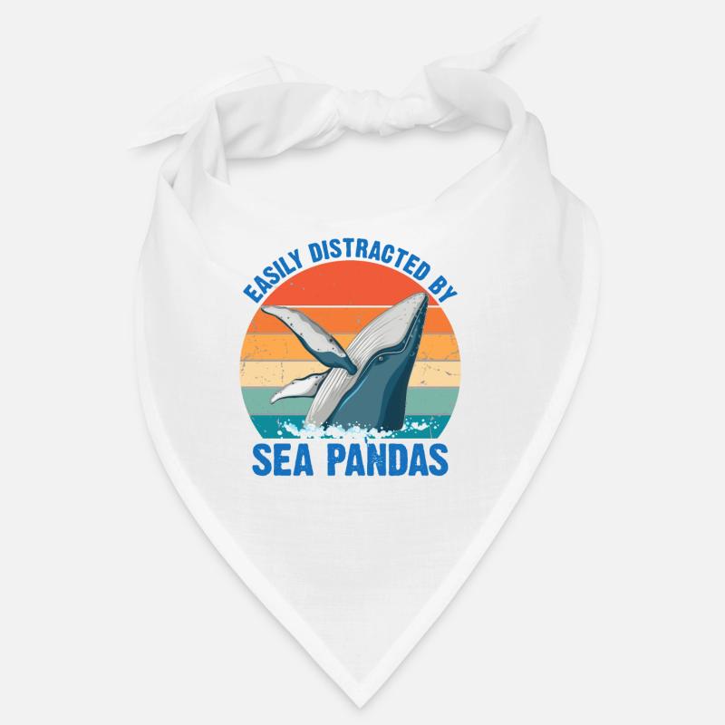 Baleines Baleines Océan Mer Marine Biologiste Plongée Rétro Bandana