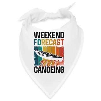 Canoe Canoeing Vintage Retro - Bandana - Weiß - Vorne