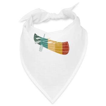 Canoe Canoeing Retro Vintage - Bandana - Weiß - Vorne