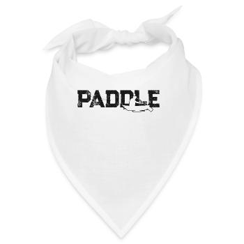 Canoe Canoeing Vintage Paddle - Bandana - Weiß - Vorne