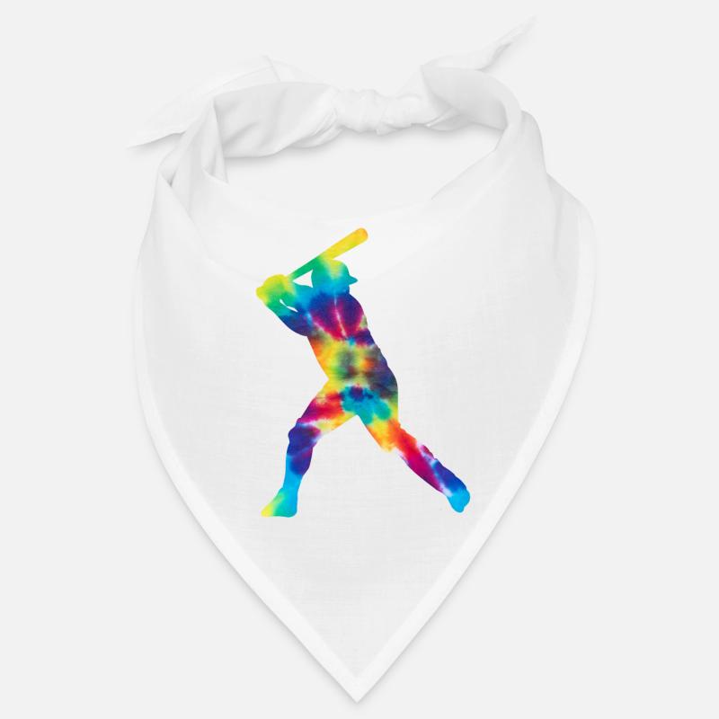 Batteur tie dye de fan de baseball Bandana