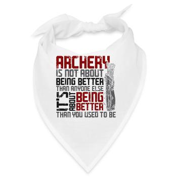 Archery Bow Archer Vintage Archery - Bandana - Weiß - Vorne