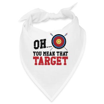 Archery Bow Archer Vintage Target - Bandana - Weiß - Vorne