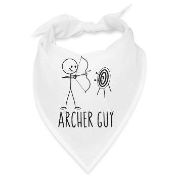 Archery Bow Archer Vintage Archer - Bandana - Weiß - Vorne