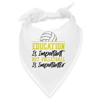 Volleyball Player Team Education - Bandana - Weiß - Vorne
