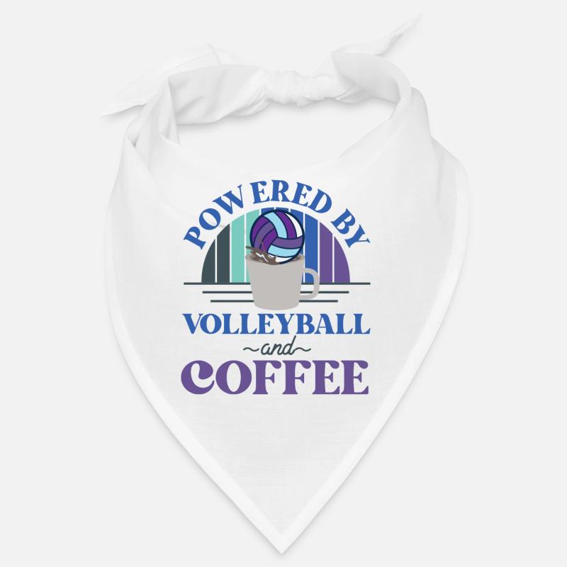 Café de l’équipe de volley-ball - Bandana - blanc