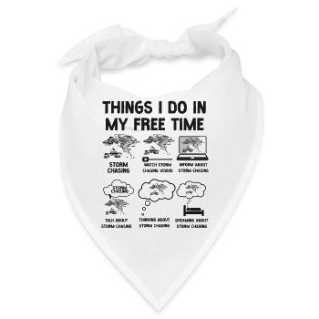 Storm Chaser Hurricane Meteorology - Bandana - Weiß - Vorne