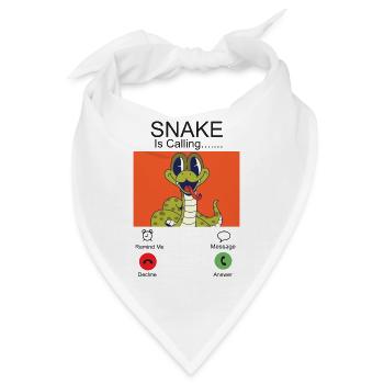 Snake Serpent Phone Display Snake - Bandana - Weiß - Vorne