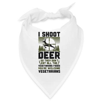 Buck Deer Hunting Hunter - Bandana - Weiß - Vorne