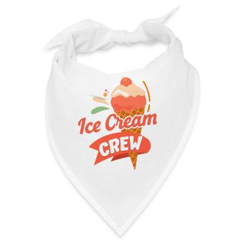 Ice Cream Cone Ice Cream Crew - Bandana - Weiß - Vorne