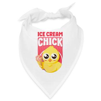 Ice Cream Chicken Cone Ice Cream - Bandana - Weiß - Vorne