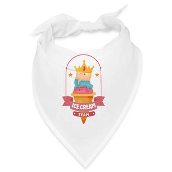 Ice Cream Crown Cone Ice Cream - Bandana - Weiß - Vorne