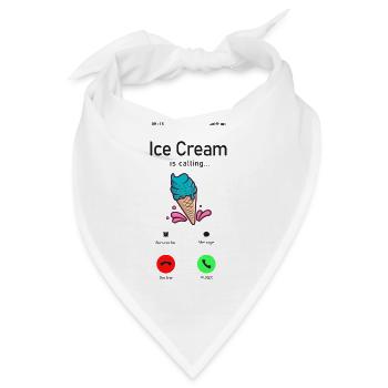 Ice Cream Phone Display Cone Ice - Bandana - Weiß - Vorne