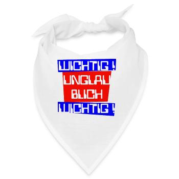 wichtig unglaublich wichtig dunkel - Bandana - Weiß - Vorne