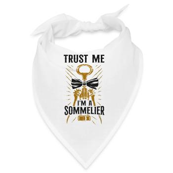 Sommelier Wine Drinking Tasting - Bandana - Weiß - Vorne