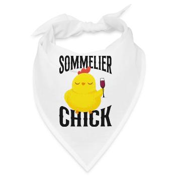 Sommelier Wine Drinking Tasting - Bandana - Weiß - Vorne