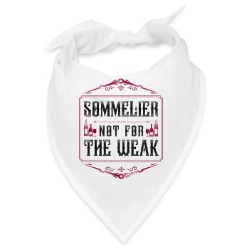 Sommelier Wine Drinking Tasting - Bandana - Weiß - Vorne