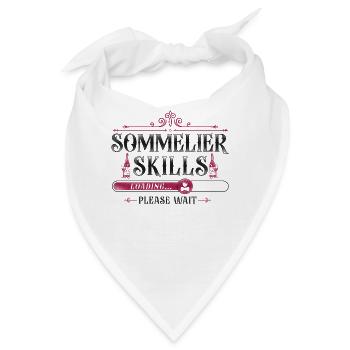 Sommelier Wine Drinking Tasting - Bandana - Weiß - Vorne