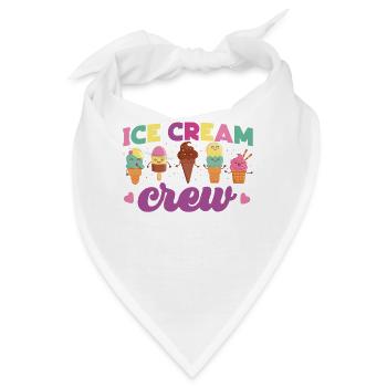 Ice Cream Cone Ice Cream Crew - Bandana - Weiß - Vorne