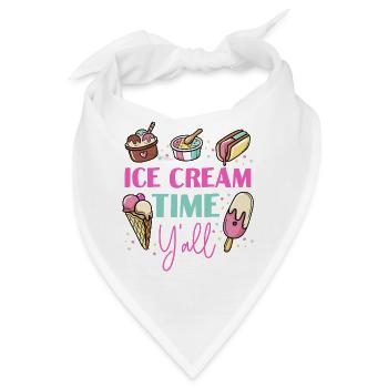 Ice Cream Cone Popsicle Ice Cream - Bandana - Weiß - Vorne