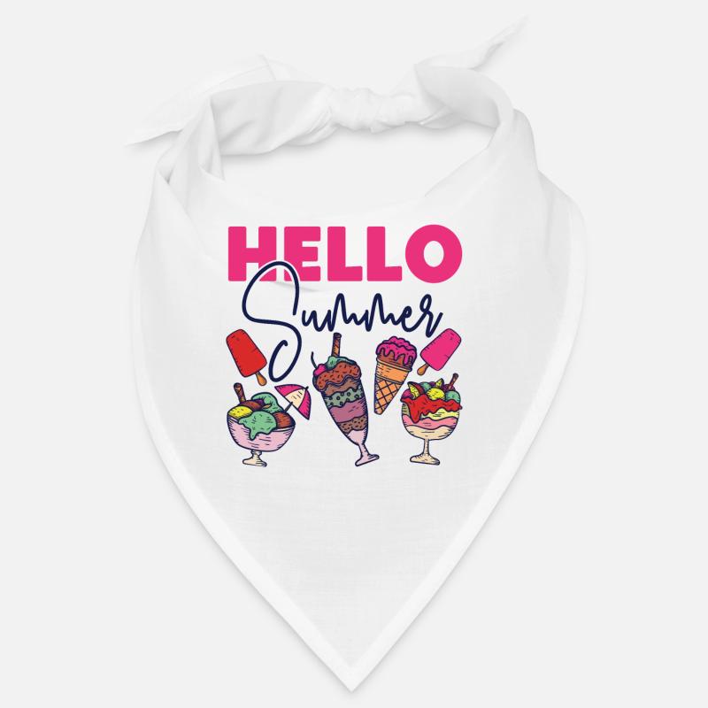 Ice Cream Cone Popsicle Hello Bandana