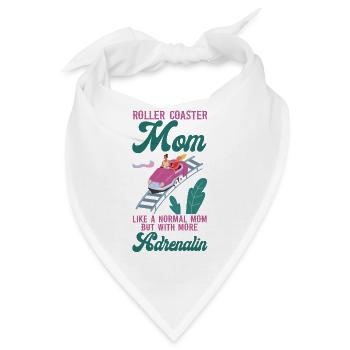 Roller Coaster Mom Mother Roller - Bandana - Weiß - Vorne