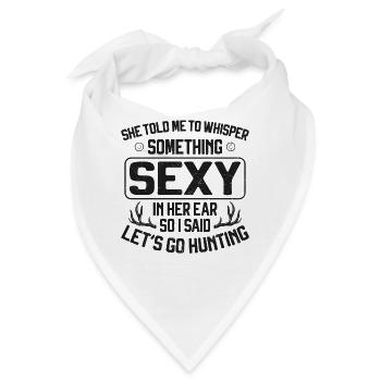 Buck Deer Hunting Hunter She Told - Bandana - Weiß - Vorne