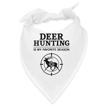 Buck Deer Hunting Hunter Deer - Bandana - Weiß - Vorne