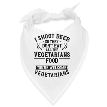 Buck Deer Hunting Hunter - Bandana - Weiß - Vorne