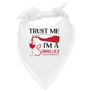 Sommelier Wine Drinking Tasting - Bandana - Weiß - Vorne