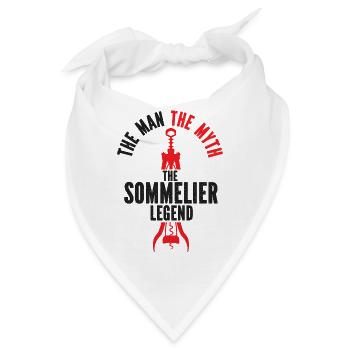 Sommelier Wine Drinking Tasting - Bandana - Weiß - Vorne