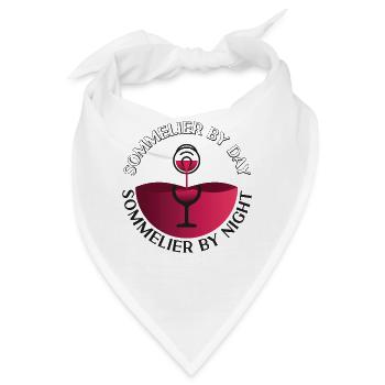 Sommelier Wine Drinking Tasting - Bandana - Weiß - Vorne