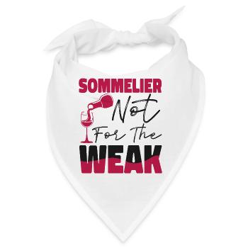 Sommelier Wine Drinking Tasting - Bandana - Weiß - Vorne