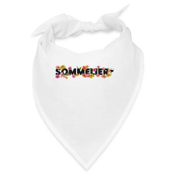Sommelier Wine Drinking Tasting - Bandana - Weiß - Vorne