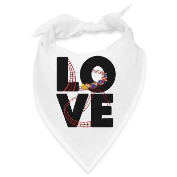 Roller Coaster Love - Bandana - Weiß - Vorne