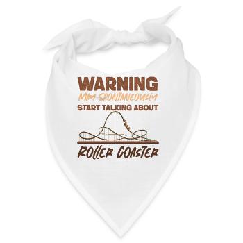 Roller Coaster Warning May - Bandana - Weiß - Vorne