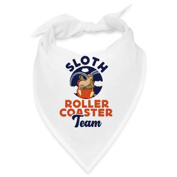 Roller Coaster Sloth Sloth Roller - Bandana - Weiß - Vorne