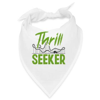 Roller Coaster Thrill Seeker - Bandana - Weiß - Vorne
