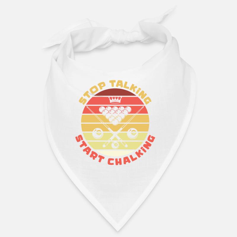 Stop Talking Start Chalking Billiards Snooker Bandana