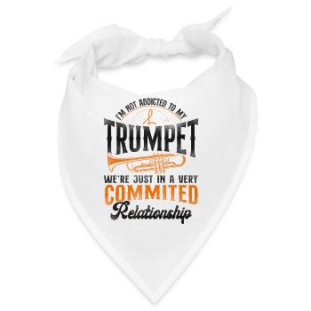 Trumpet Player Vintage I'm Not - Bandana - Weiß - Vorne