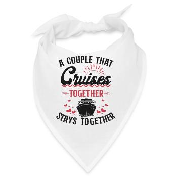 Cruise Ship Vacation Couples - Bandana - Weiß - Vorne