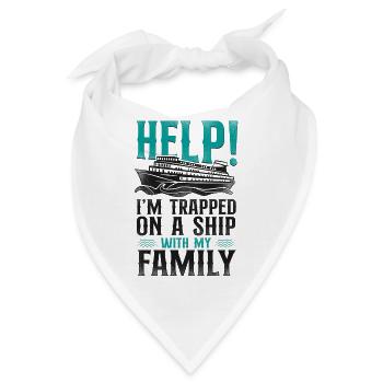 Cruise Ship Vacation Family - Bandana - Weiß - Vorne