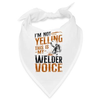 Welder Welding Vintage I'm Not - Bandana - Weiß - Vorne