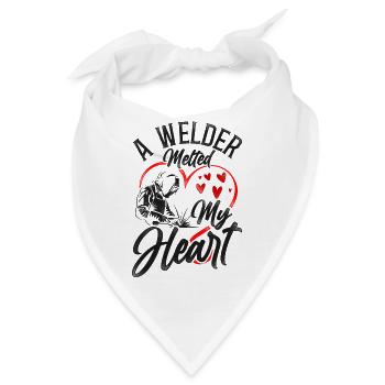 Welder Welding Girlfriend - Bandana - Weiß - Vorne